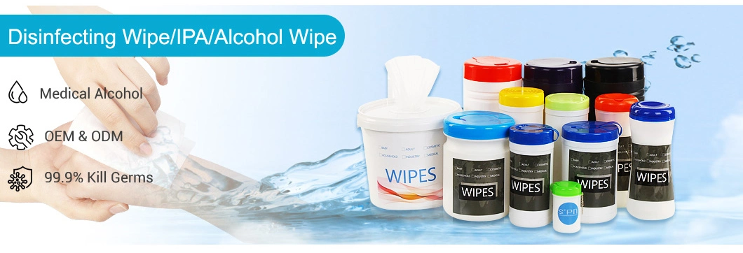 Special Nonwovens Tube Package 99.999% Antibacterial Cleaning Disinfection Wet Wipes for Multi-Purpose Household Cleaning Disinfect Wet Soft Wipe