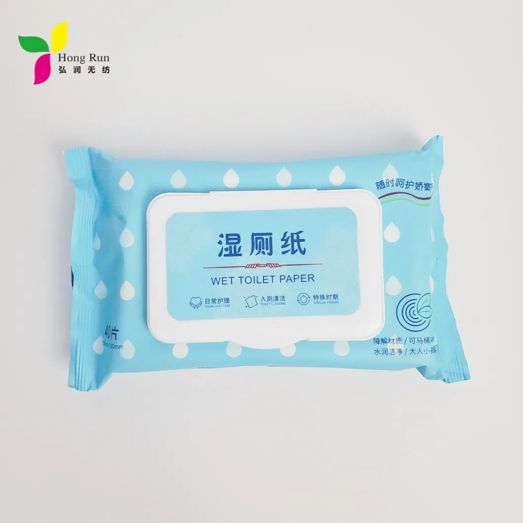 Disposable Flushable Toilet Seat Cleaning Wipes Wet Toilet Paper Nonwoven Dry Wipes