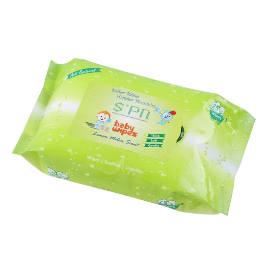 Fragrance Free Natural Food Graded Organic Bamboo Flushable Biodegradable Baby Wipe with Saline/No Harsh Chemicals/Hypoallergenic Disinfect Wet Soft Wipes