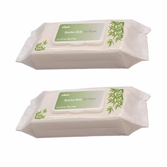 Natural Organic Biodegradable Bamboo Baby Cleaning Wet Wipes