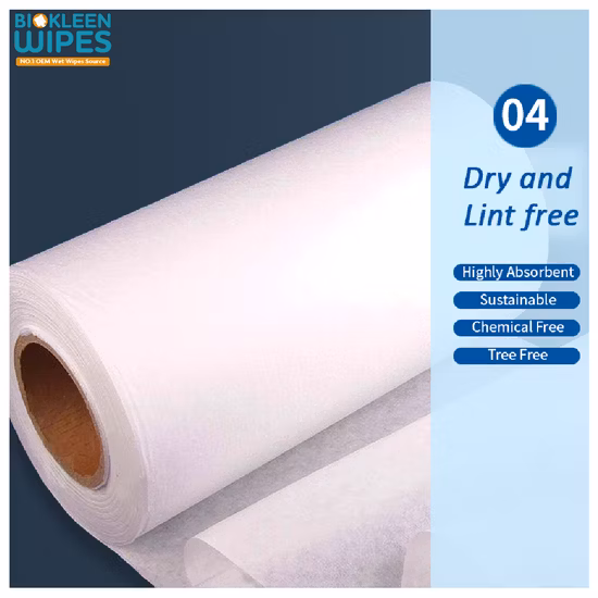 Disposable Facial Baby Wet and Dry Wipes Made of Pure Cotton for Baby Sensitive Skin